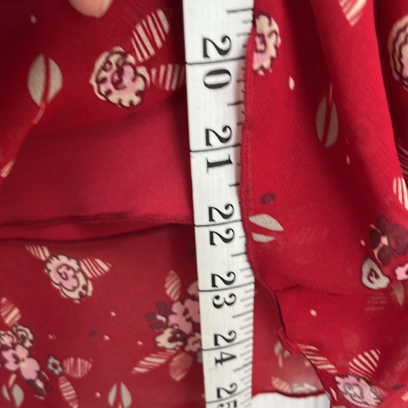 Lined Chiffon Elastic Waist Skirt  Size 14 - Picture 9 of 10